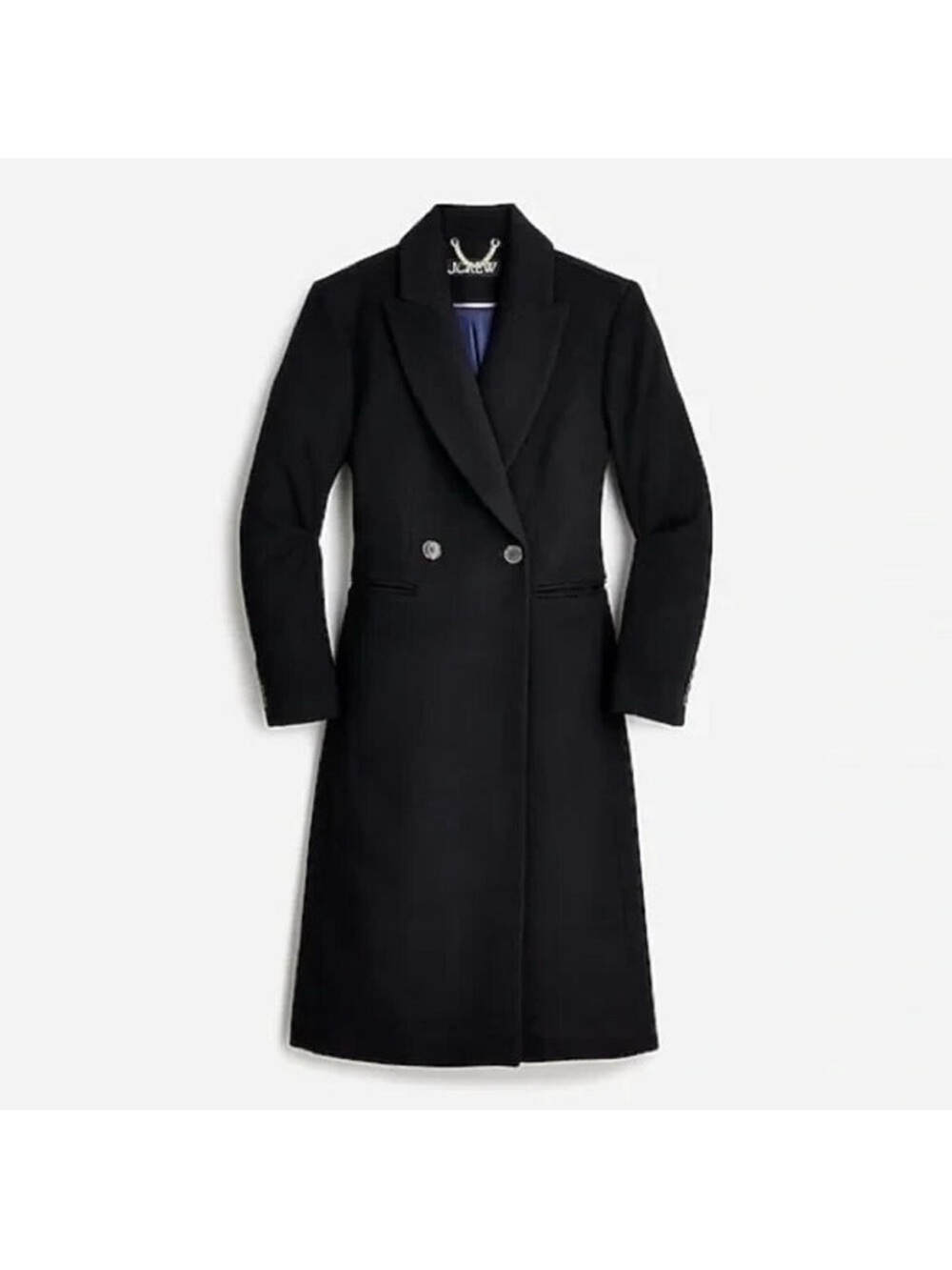 J. Crew Mirabelle Double-Breasted Italian Wool Blend Topcoat